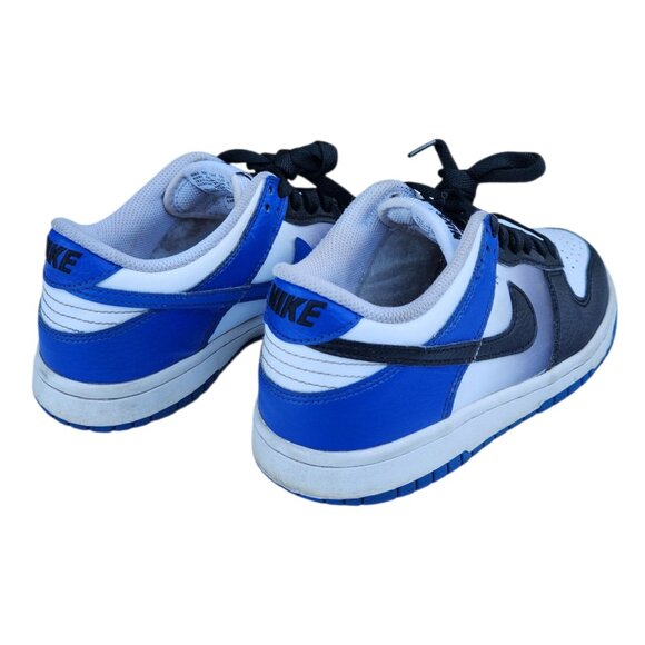 Nike Dunk Low Game Royal White Black GS HJ9209-400 Size 5.5Y - Picture 4 of 10